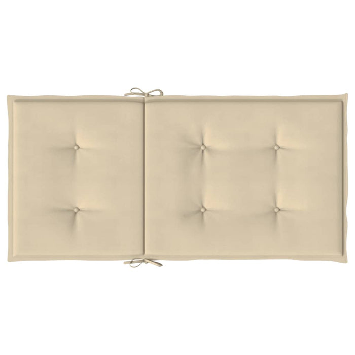 Perne cu spătar mic, 6 buc., bej, 100x50x3 cm, textil oxford - WALTI WALTI