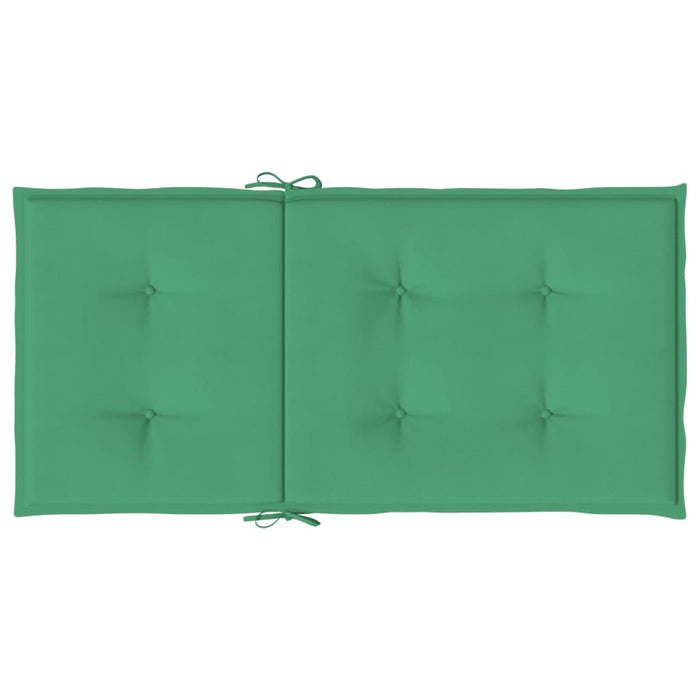 Perne cu spătar mic, 6 buc., verde, 100x50x3 cm, textil oxford WALTI