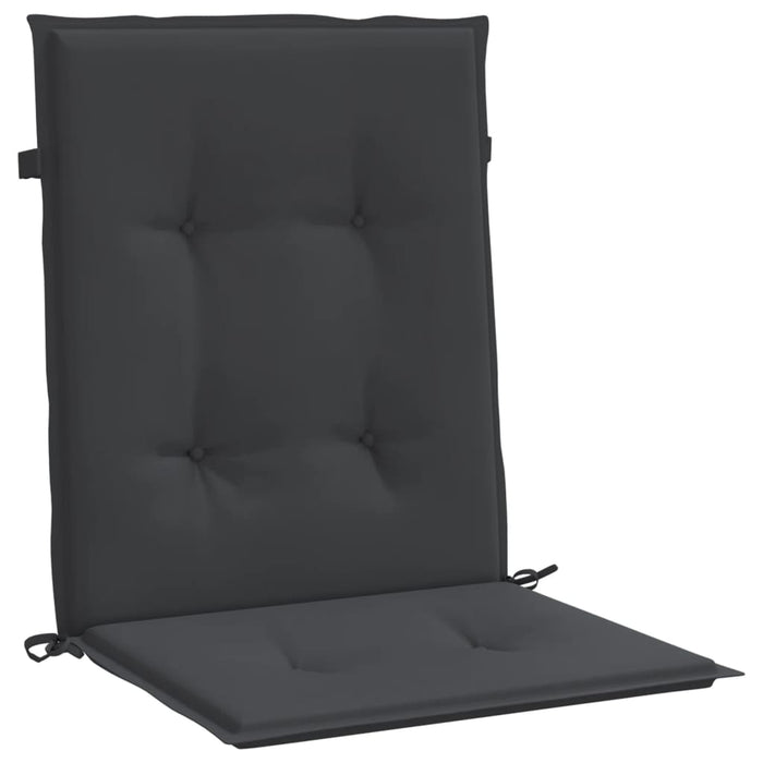 Perne cu spătar mic, 6 buc., negru, 100x50x3 cm, textil oxford - WALTI WALTI