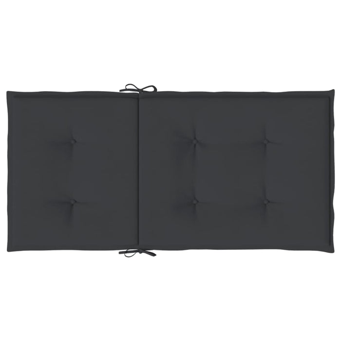 Perne cu spătar mic, 6 buc., negru, 100x50x3 cm, textil oxford - WALTI WALTI