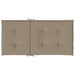 Perne cu spătar mic, 6 buc. gri taupe 100x50x3 cm textil oxford - WALTI WALTI