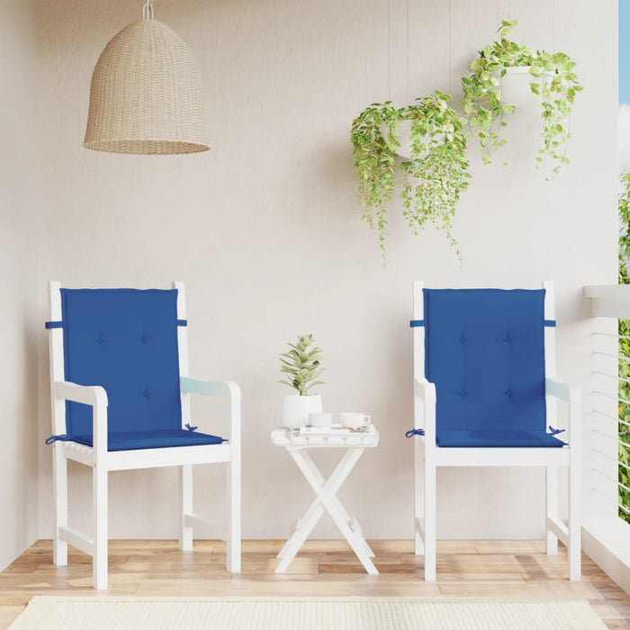 Perne cu spătar mic, 2 buc. albastru 100x50x3 cm textil oxford - WALTI WALTI