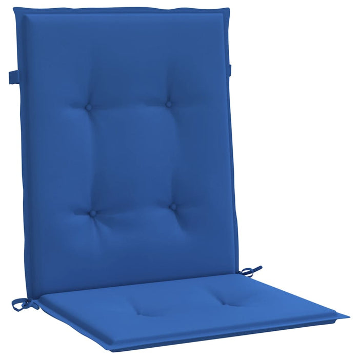 Perne cu spătar mic, 4 buc. albastru 100x50x3 cm textil oxford WALTI