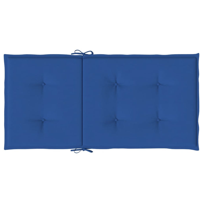Perne cu spătar mic, 4 buc. albastru 100x50x3 cm textil oxford WALTI
