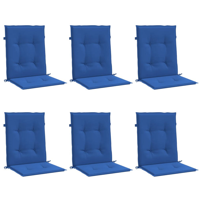 Perne cu spătar mic, 6 buc. albastru 100x50x3 cm textil oxford - WALTI WALTI