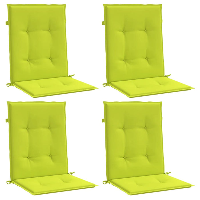 Perne cu spătar mic, 4 buc., verde, 100x50x3 cm, textil oxford - WALTI WALTI