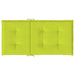 Perne cu spătar mic, 4 buc., verde, 100x50x3 cm, textil oxford - WALTI WALTI