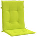Perne cu spătar mic, 6 buc., verde, 100x50x3 cm, textil oxford - WALTI WALTI