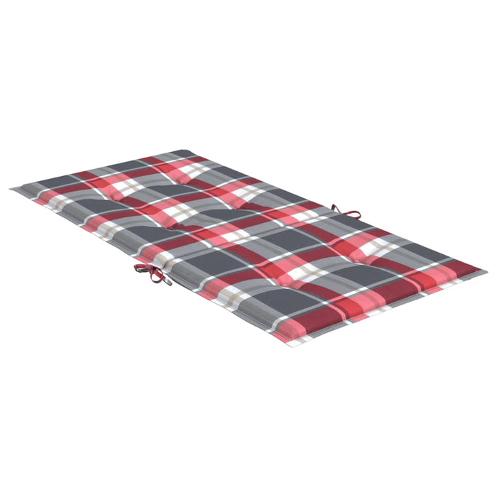 Perne spătar mic roșu carouri 4 buc. 100x50x3 cm textil oxford WALTI