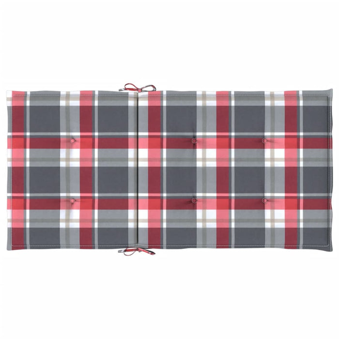 Perne spătar mic roșu carouri 4 buc. 100x50x3 cm textil oxford WALTI