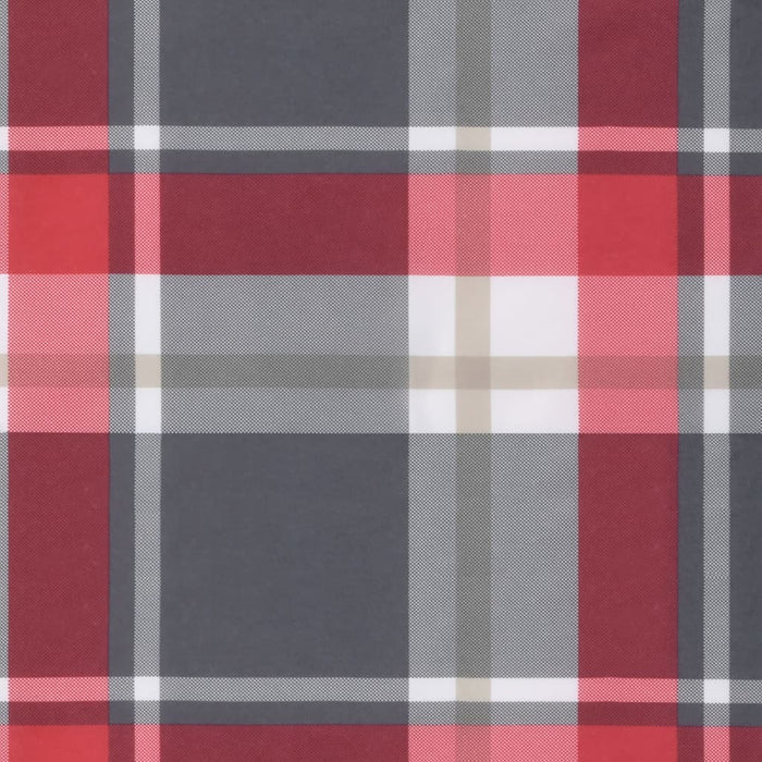 Perne spătar mic roșu carouri 4 buc. 100x50x3 cm textil oxford WALTI