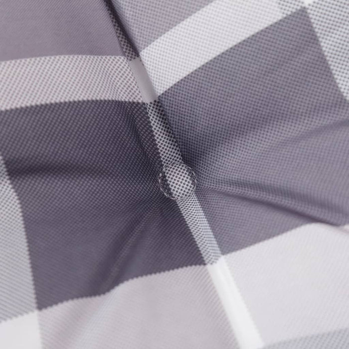 Perne cu spătar, gri carouri, 4 buc., 100x50x3cm, textil Oxford - WALTI WALTI