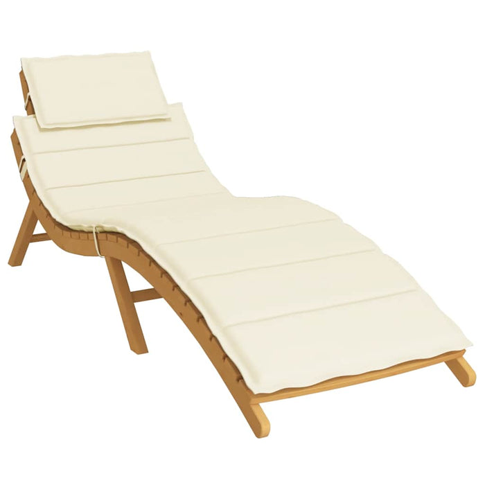 Pernă de șezlong, crem, 186x58x3 cm, textil oxford - WALTI WALTI