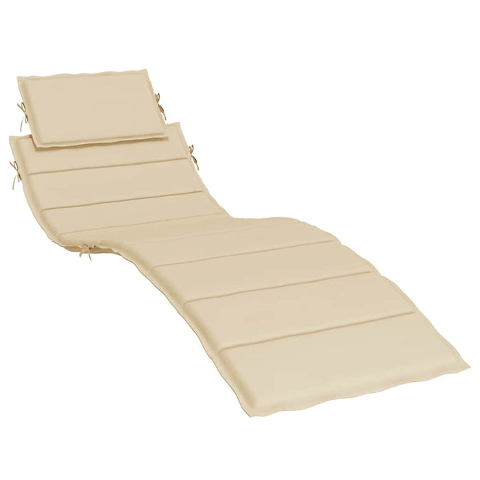 Pernă de șezlong, bej, 186x58x4 cm, textil oxford WALTI