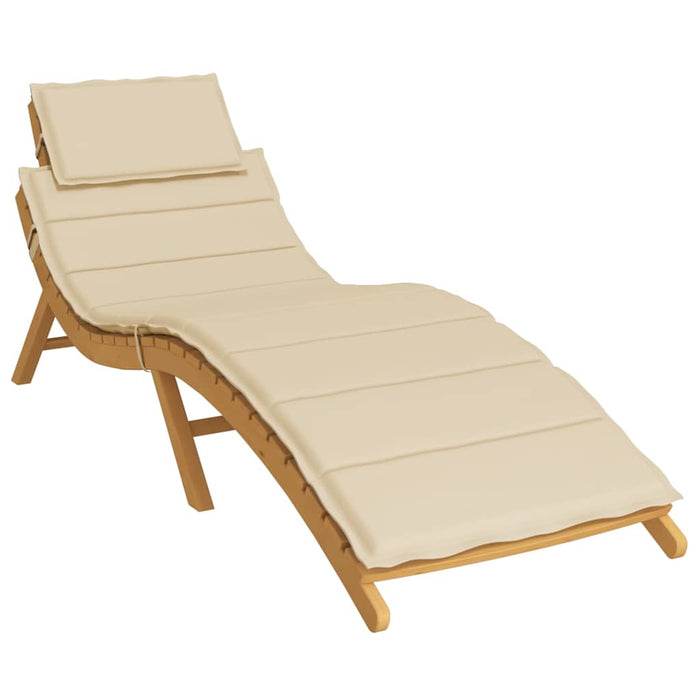 Pernă de șezlong, bej, 186x58x4 cm, textil oxford WALTI