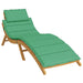 Pernă de șezlong, verde, 186x58x3 cm, textil oxford - WALTI WALTI