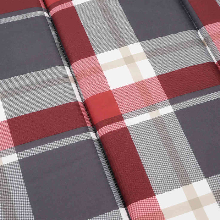 Pernă de șezlong, roșu carouri, 186x58x3 cm, textil oxford - WALTI WALTI