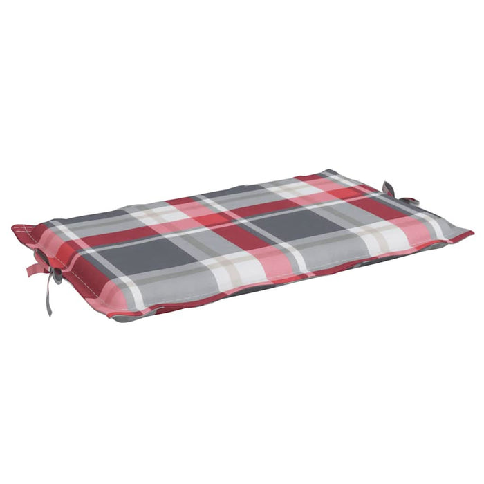 Pernă de șezlong, roșu carouri, 186x58x3 cm, textil oxford - WALTI WALTI