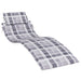 Pernă de șezlong, gri carouri, 186x58x3 cm, textil oxford - WALTI WALTI