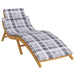 Pernă de șezlong, gri carouri, 186x58x3 cm, textil oxford - WALTI WALTI