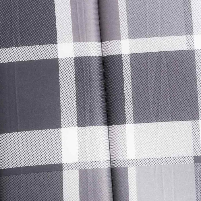 Pernă de șezlong, gri carouri, 186x58x3 cm, textil oxford - WALTI WALTI
