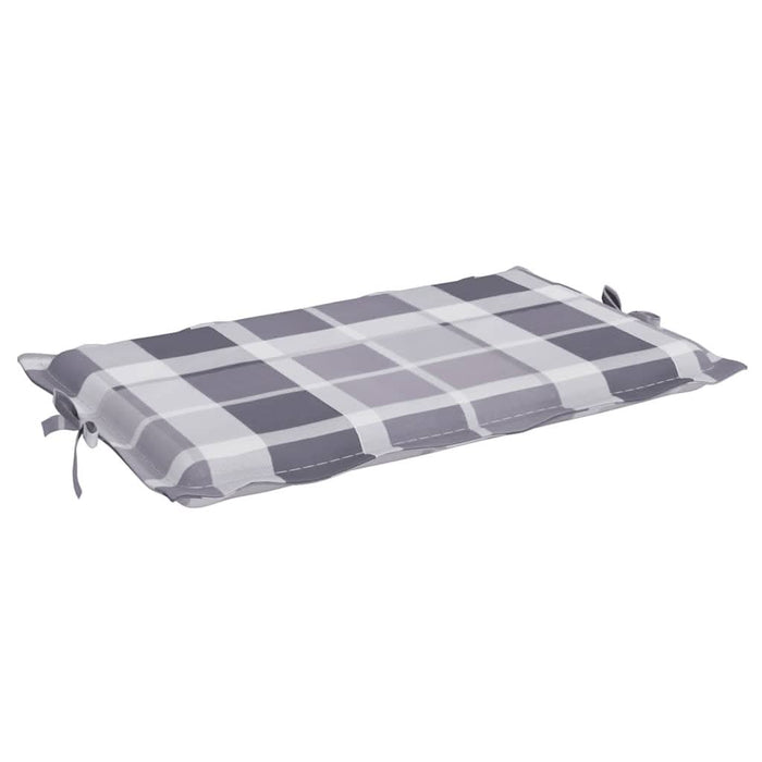 Pernă de șezlong, gri carouri, 186x58x3 cm, textil oxford - WALTI WALTI
