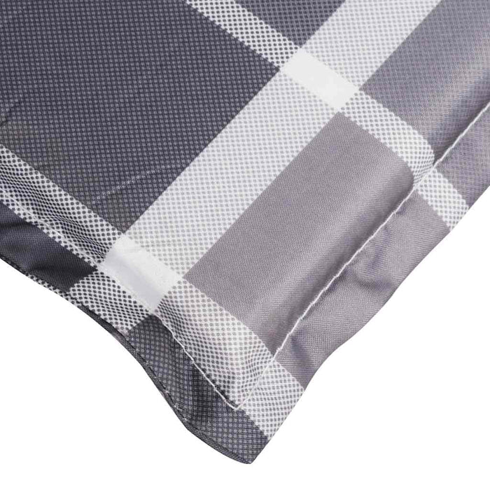 Pernă de șezlong, gri carouri, 186x58x3 cm, textil oxford - WALTI WALTI