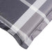 Pernă de șezlong, gri carouri, 186x58x3 cm, textil oxford - WALTI WALTI