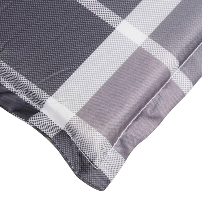 Pernă de șezlong, gri carouri, 200x50x3 cm, textil Oxford - WALTI WALTI