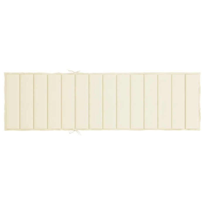 Pernă de șezlong, crem, 200x60x3 cm, textil oxford - WALTI WALTI