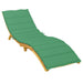 Pernă de șezlong, verde, 200x60x3 cm, textil oxford - WALTI WALTI
