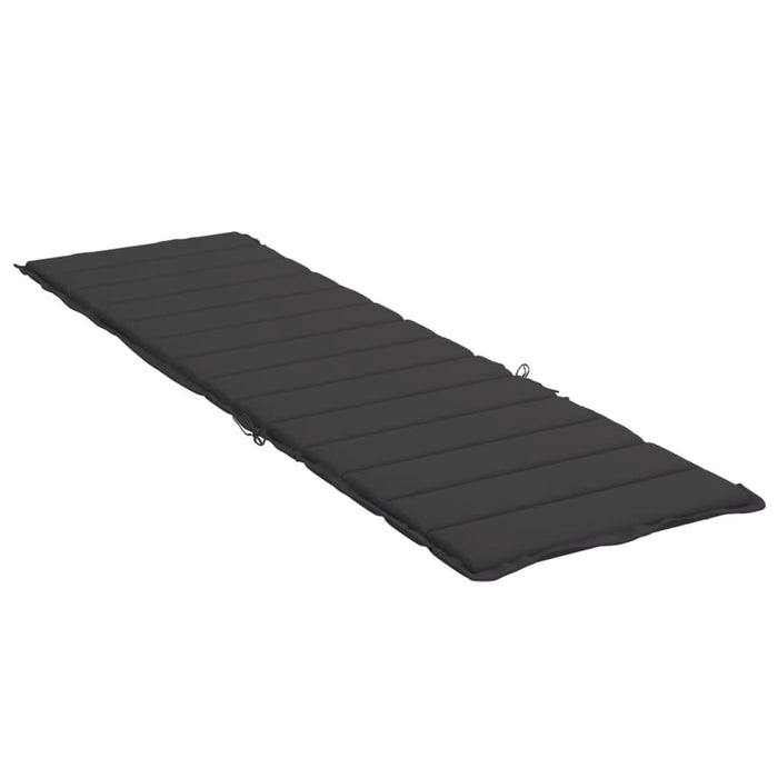Pernă de șezlong, negru, 200x60x3 cm, textil oxford - WALTI WALTI