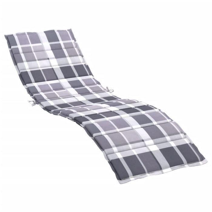 Pernă de șezlong, roșu carouri, 200x60x3 cm, textil oxford - WALTI WALTI