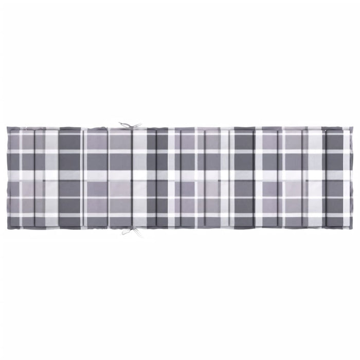 Pernă de șezlong, roșu carouri, 200x60x3 cm, textil oxford - WALTI WALTI