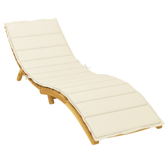 Pernă de șezlong, crem, 200x70x3 cm, textil oxford - WALTI WALTI