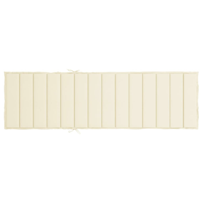 Pernă de șezlong, crem, 200x70x3 cm, textil oxford - WALTI WALTI