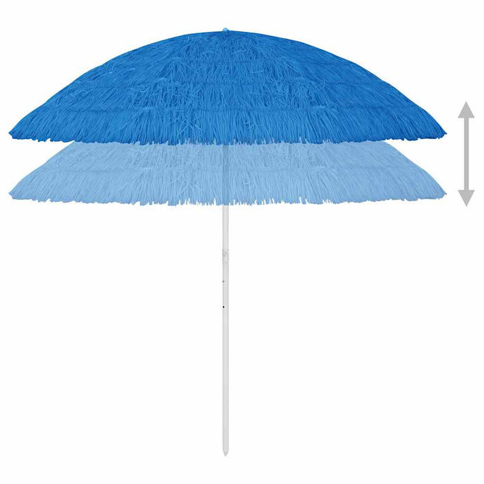 Umbrelă de soare de plajă Hawaii, albastru, 300 cm WALTI
