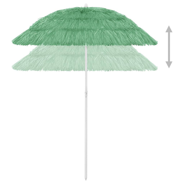 Umbrelă de soare de plajă Hawaii, verde, 180 cm WALTI