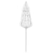 Umbrelă de soare de plajă Hawaii, alb, 180 cm - WALTI WALTI