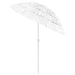 Umbrelă de soare de plajă Hawaii, alb, 180 cm - WALTI WALTI