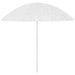 Umbrelă de soare de plajă Hawaii, alb, 300 cm - WALTI WALTI