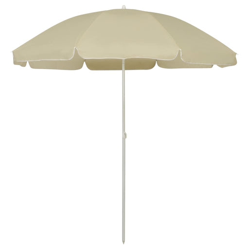 Umbrelă de soare de plajă, galben nisipiu, 240 cm - WALTI WALTI