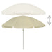 Umbrelă de soare de plajă, galben nisipiu, 240 cm - WALTI WALTI