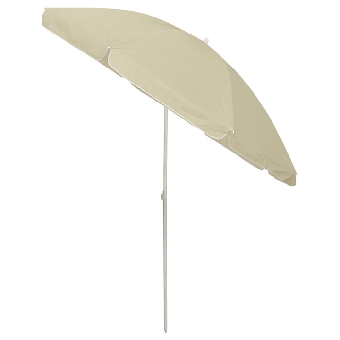 Umbrelă de soare de plajă, galben nisipiu, 240 cm - WALTI WALTI
