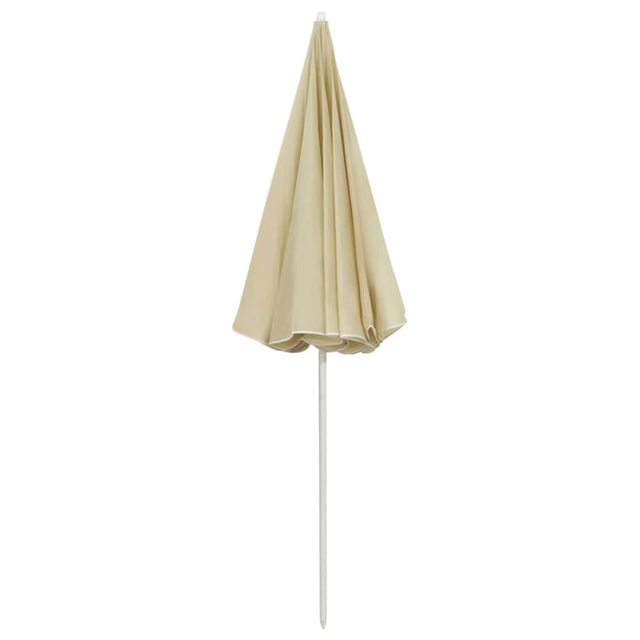 Umbrelă de soare de plajă, galben nisipiu, 240 cm - WALTI WALTI