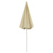Umbrelă de soare de plajă, galben nisipiu, 240 cm - WALTI WALTI