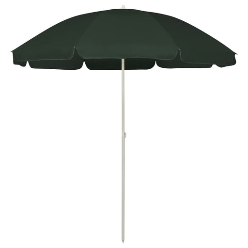 Umbrelă de soare de plajă, verde, 240 cm - WALTI WALTI