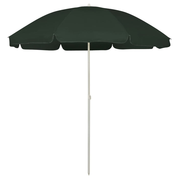 Umbrelă de soare de plajă, verde, 240 cm - WALTI WALTI