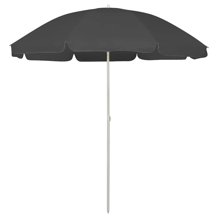 Umbrelă de soare de plajă, antracit, 240 cm WALTI