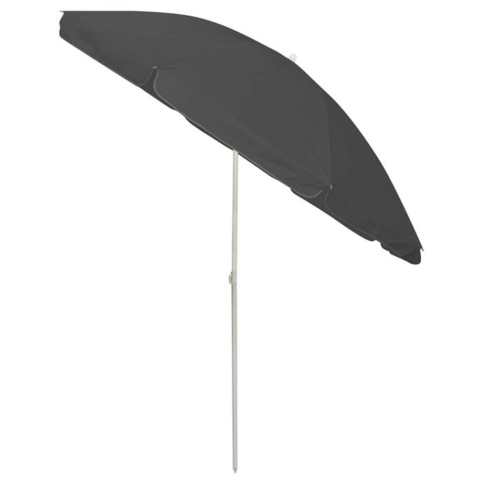 Umbrelă de soare de plajă, antracit, 240 cm WALTI